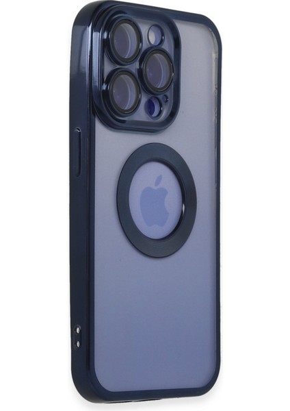 iPhone 15 Pro Max Kılıf Slot Silikon - Lacivert