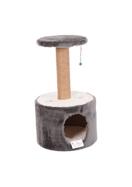 Cat Hause  Y02 Silindir Yuvalı Kedi Tırmalama Gri 72 cm