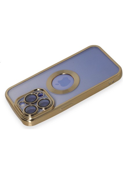 iPhone 15 Pro Max Kılıf Slot Silikon - Gold