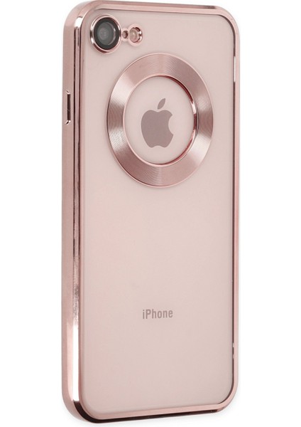 iPhone Se 2020 Kılıf Slot Silikon - Rose Gold