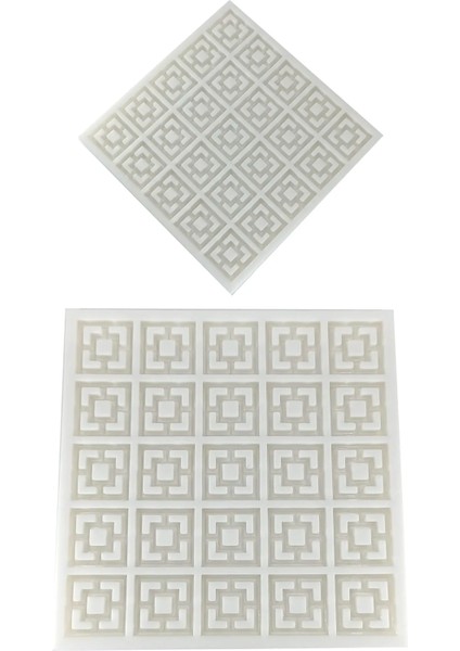 Minyatür 1/12 Ölçekli Geometrik Tuğla Silikon Kalıp