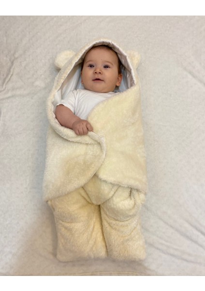0-7 Ay Bebek Dış Kundak Uyku Tulumu Welsoft Peluş