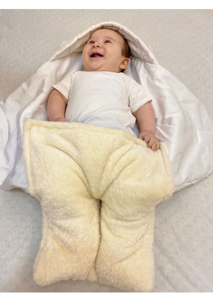 0-7 Ay Bebek Dış Kundak Uyku Tulumu Welsoft Peluş