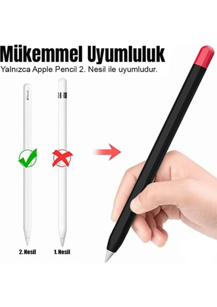 Apple Pencil (2. Nesil) Uyumlu Kılıf Renkli Figürlü Kaydırmaz Silikon (Ürün Kalem Değildir) modelleri