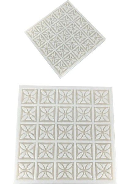 Minyatür 1/12 Ölçekli Dekoratif Göz Desenli Tuğla Silikon Kalıp