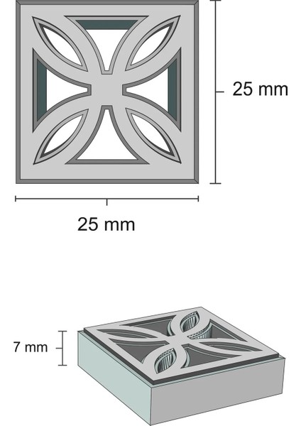Minyatür 1/12 Ölçekli Dekoratif Göz Desenli Tuğla Silikon Kalıp fiyatları