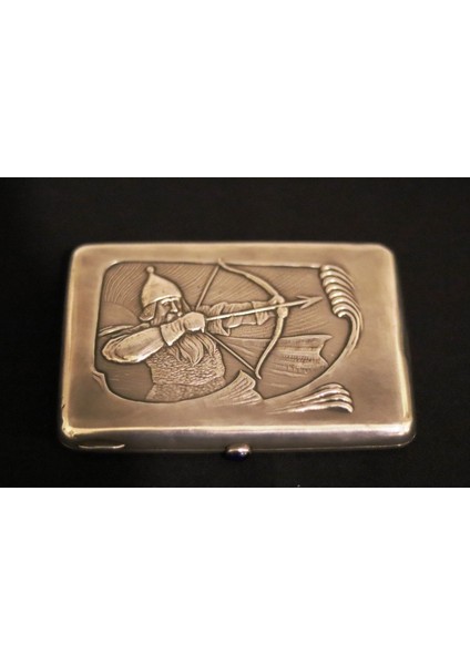 Kabartma Savaşçı Motifli Sigara 168 gr 12 x 8 cm Sigara Tabaka Kutusu