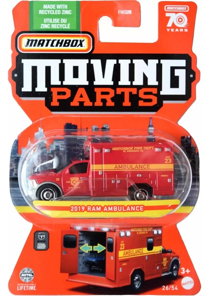 Moving Parts 2019 Ram AMBULANCE-HLG11