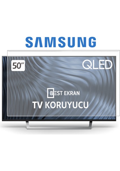 Best Ekran Samsung 50" 125 Ekran Tv Ekran Koruyucu 4K-8K OLED QLED Crystal Neo Smart Uhd Full HD uyumlu