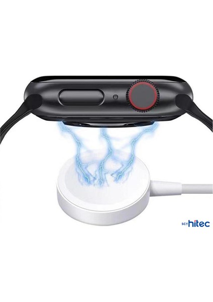 S8+ Akıllı Saat Kablosuz Şarj Aleti H11-HW-HK-DTNO1-S8 Ultra-Hello Modeller Ile Uyumlu Beyaz fırsatları