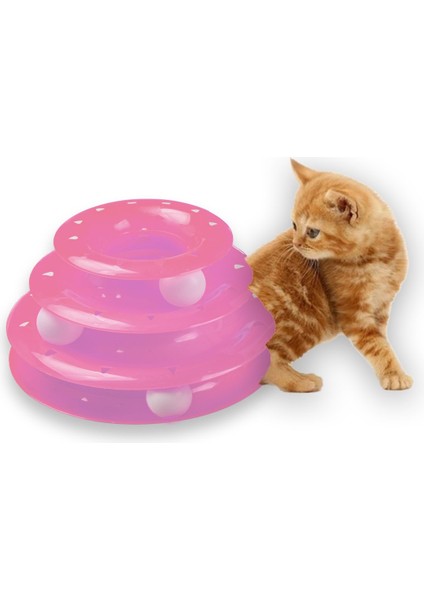 3 Katlı Kedi Oyuncağı