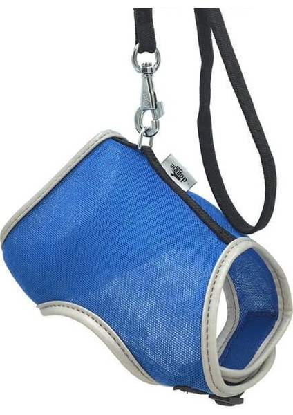 Havalı Dokuma Kedi Göğüs & Gezdirme Takımı Mavi 1 x 25 x 35 cm