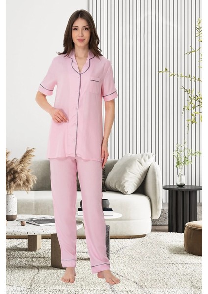 Lohusa  Pijama Takımı Pembe - 8069