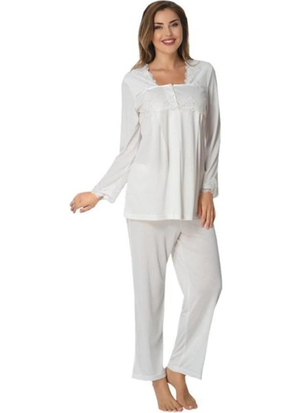Lohusa Pijama Takımı Ekru - 7012