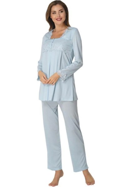 Lohusa Pijama Takımı Mavi - 7012