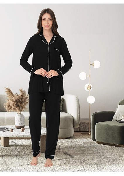 Pijama Takımı Siyah - 8097