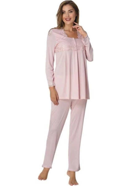 Lohusa Pijama Takımı Pembe - 7012