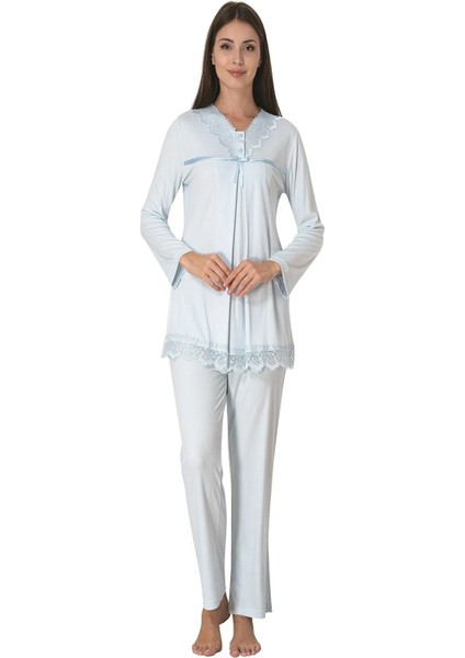Lohusa Pijama Takımı Mavi - 4032