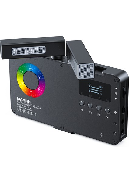 SML-V02 Çift Mikrofonlu Rgb LED Video ve Fotoğraf Efekt Işığı