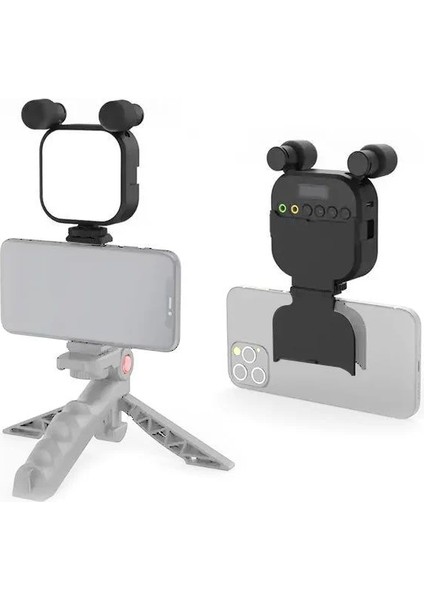 SML-V03 Çift Mikrofonlu Rgb Vlog Işığı