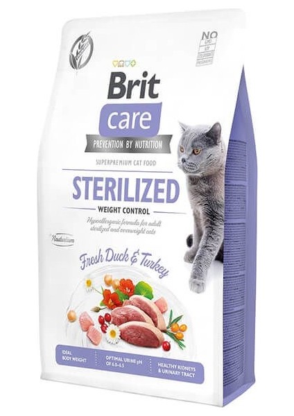 Brit Care Sterilized Weight Control Düşük Kalorili Kısır Kedi Maması 7 kg