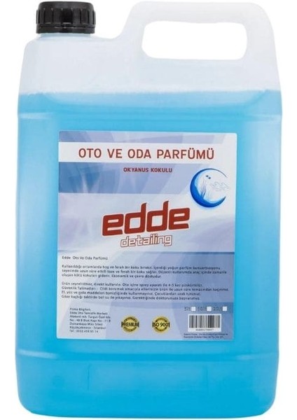 Okyanus Kokulu Ferah Kalıcı Araba Araç Oto Kokusu Araç İçi Kokuları Oto Parfümü 5 Lt Oto Detailing
