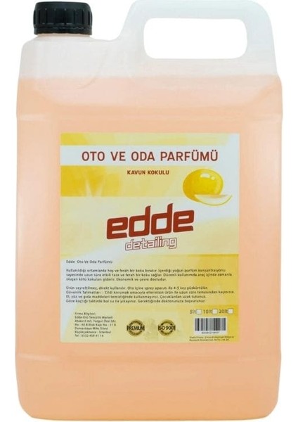 Kavun Kokulu Ferah Kalıcı Araba Araç Oto Kokusu Araç İçi Kokuları Oto Parfümü 5 Lt Oto Detailing