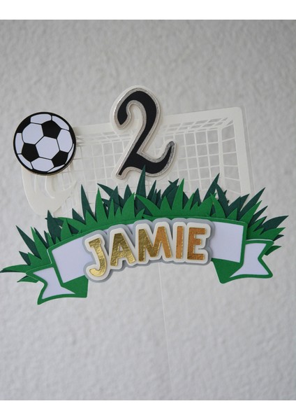 Futbol Temalı Erkek Çocuk Doğum Günü Süsü Futbol Kişiye Özel Pasta Süsü Parti Malzemesi Cake Topper (19X16CM) fırsatları