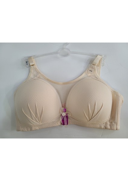 Içgiyim Önü Tül Detaylı Toparlayıcı Sütyen-Ten