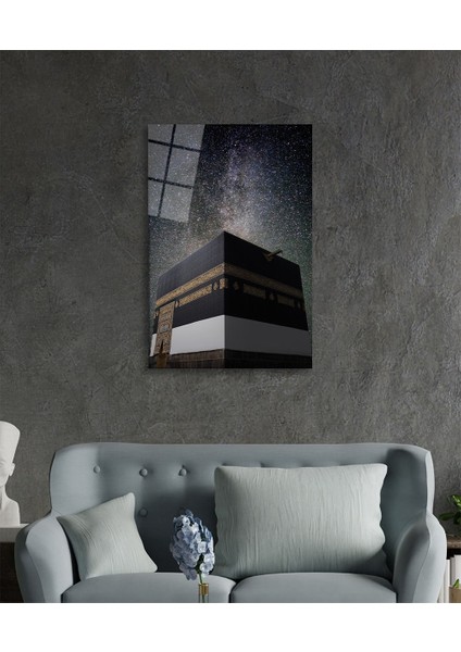 Kabe Kutsal Topraklar Dini Islami Cam Tablo 4 mm Cam fiyatları