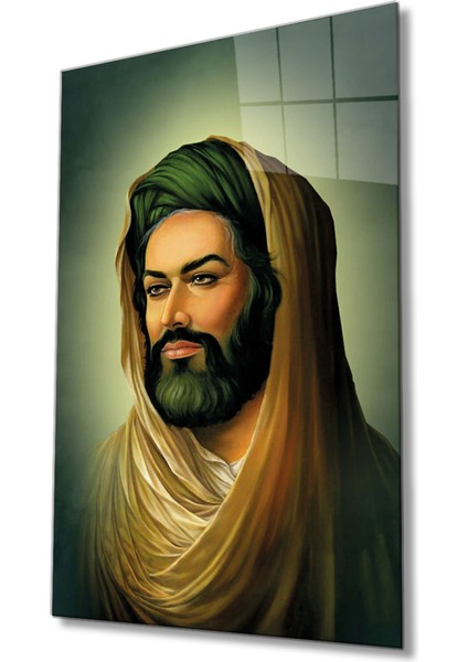 Hz. Ali Dini Islami Cam Tablo Dayanıklı Cam