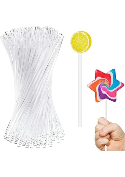 Adin Tasarım Kokteyl Karıştırıcı 48 Adet Kısa 14 cm Kokteyl Kaşığı Bar Cakepops Pop Kek Çubuğu