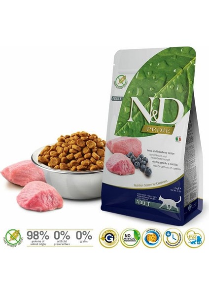 N&d Prime Kuzu Etli Yetişkin Kedi Maması 1.5 kg fiyatları