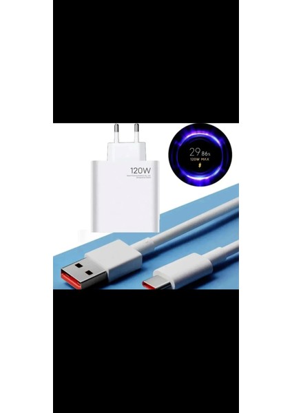 Xiaomi 120 W(Watt) Hızlı-Turbo Şarj Cihazı Uyumlu modelleri