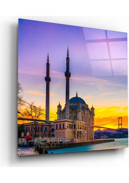 Istanbul Cami Manzarası Cam Tablo