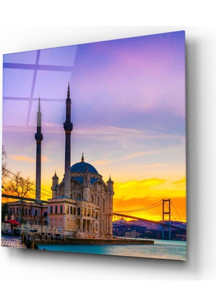 Istanbul Cami Manzarası Cam Tablo
