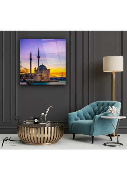Istanbul Cami Manzarası Cam Tablo