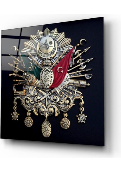 Osmanlı Devlet Arması Cam Tablo