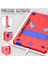 Samsung Galaxy Tab S6 Lite P610 P615 P617 10.4 Inç Koruyucu Kılıf Zırhlı Tank Darbeye Dayanıklı Standlı Omuz Askılı Katmanlı Koruma Kalem Yerli Kapak Kırmızı Lacivert 4