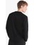 Regular Fit Baskılı Siyah Erkek Sweatshirt 2