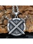 Shield & Sword Thor Iskandinav Kılıç & Kalkan Runik 316L Çelik Erkek Kolye 2