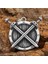 Shield & Sword Thor Iskandinav Kılıç & Kalkan Runik 316L Çelik Erkek Kolye 4