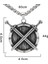 Shield & Sword Thor Iskandinav Kılıç & Kalkan Runik 316L Çelik Erkek Kolye 5
