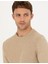 Erkek Bej Slim Fit Bisiklet Yaka Triko Kazak 50281823-VR011 2