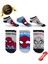 Lisanslı Spiderman Desenli Patik Çorap 3lü 2