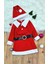 Kız Çocuk Noel Anne Yılbaşı Kostümü Etekli Şapkalı Elbise Yılbaşı Noel Baba Kostümü 1