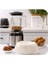 2'li Set Organik Çember Süzme Bezi Yıkanabilir Keten Bez Natural 40 cm & 60 cm 3