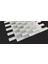 Mutfak Tezgah Arası Kristal Cam Mozaik. Cam ölçüsü: 23x98 mm. File ölçüsü: 30x30 cm. ( 1 Koli = 11 File Karo = 1 m2 Fiyatıdır ) 2
