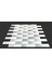 Mutfak Tezgah Arası Kristal Cam Mozaik. Cam ölçüsü: 23x98 mm. File ölçüsü: 30x30 cm. ( 1 Koli = 11 File Karo = 1 m2 Fiyatıdır ) 5