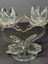 Dekoratif Kristal Cam Ikili Lotus Kuğulu Kalp Şamdan Gold 5